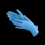 Gants Nitrile non poudrés bleus