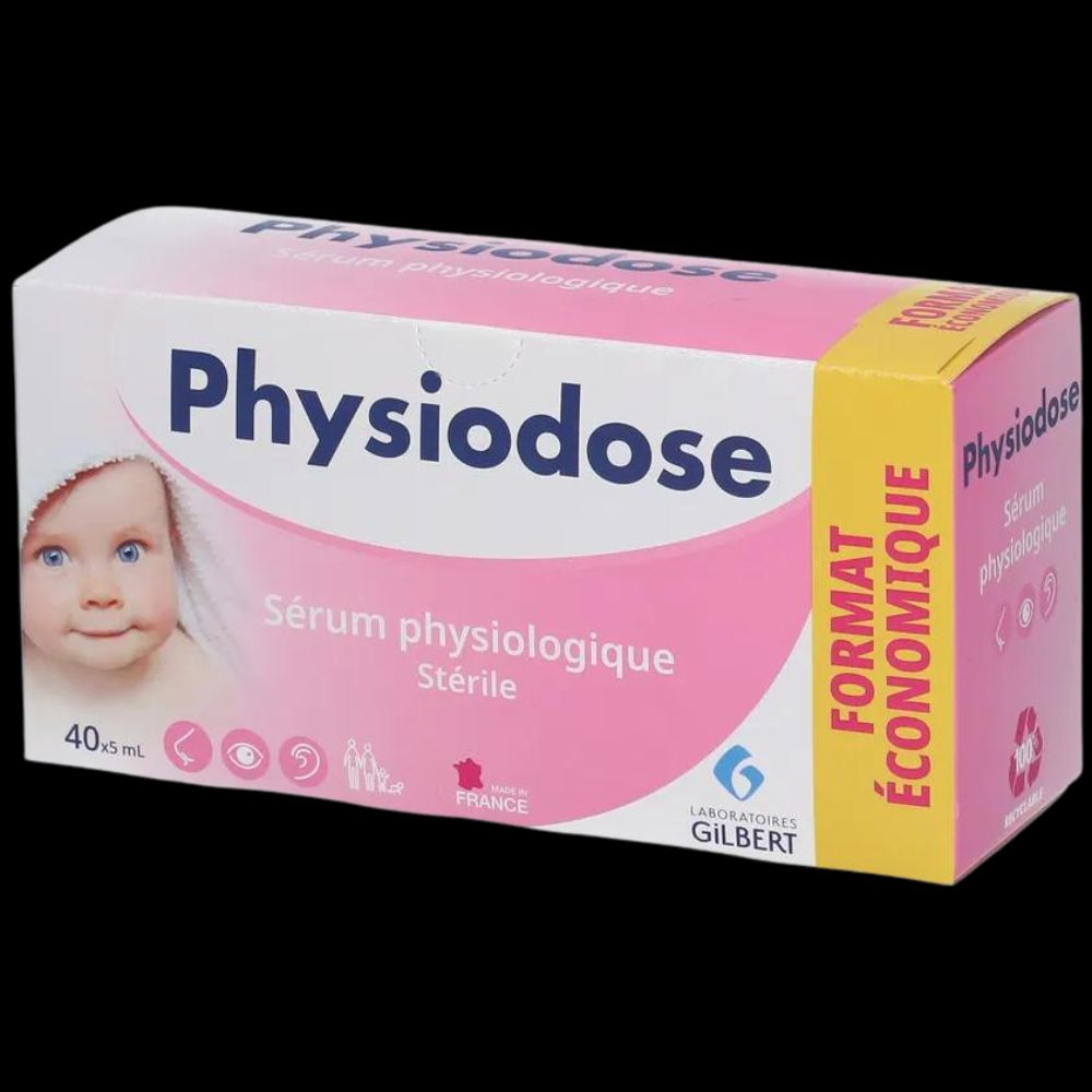 Physiodose sérum physiologique 40 unidoses de 5 ml